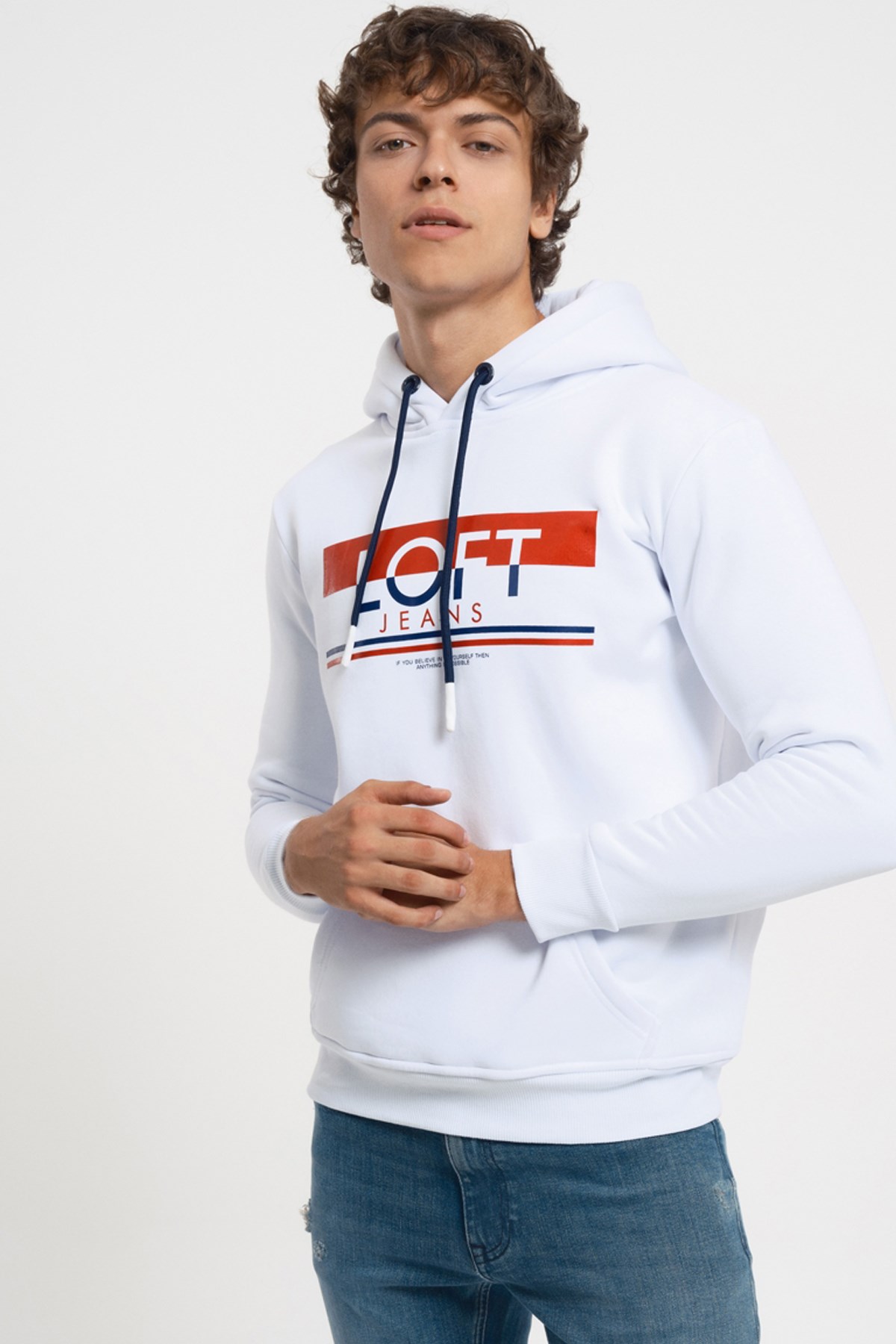 Loft Erkek Sweatshirt LF2033105 Beyaz