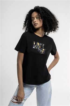 Loft Kadın Tişört LF2033149 Siyah