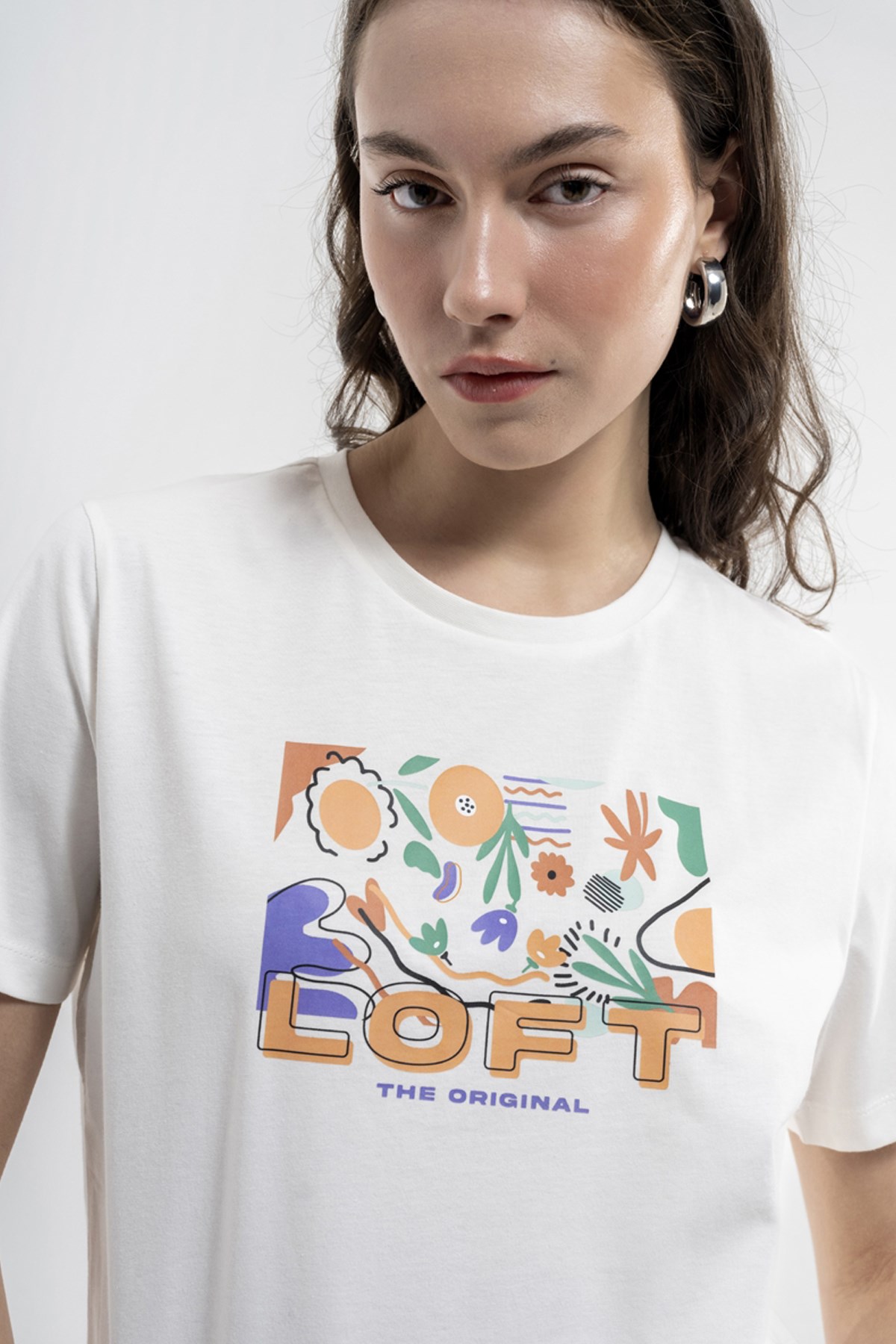 Loft Regular Fit Kadın Tişört LF2033150 Beyaz