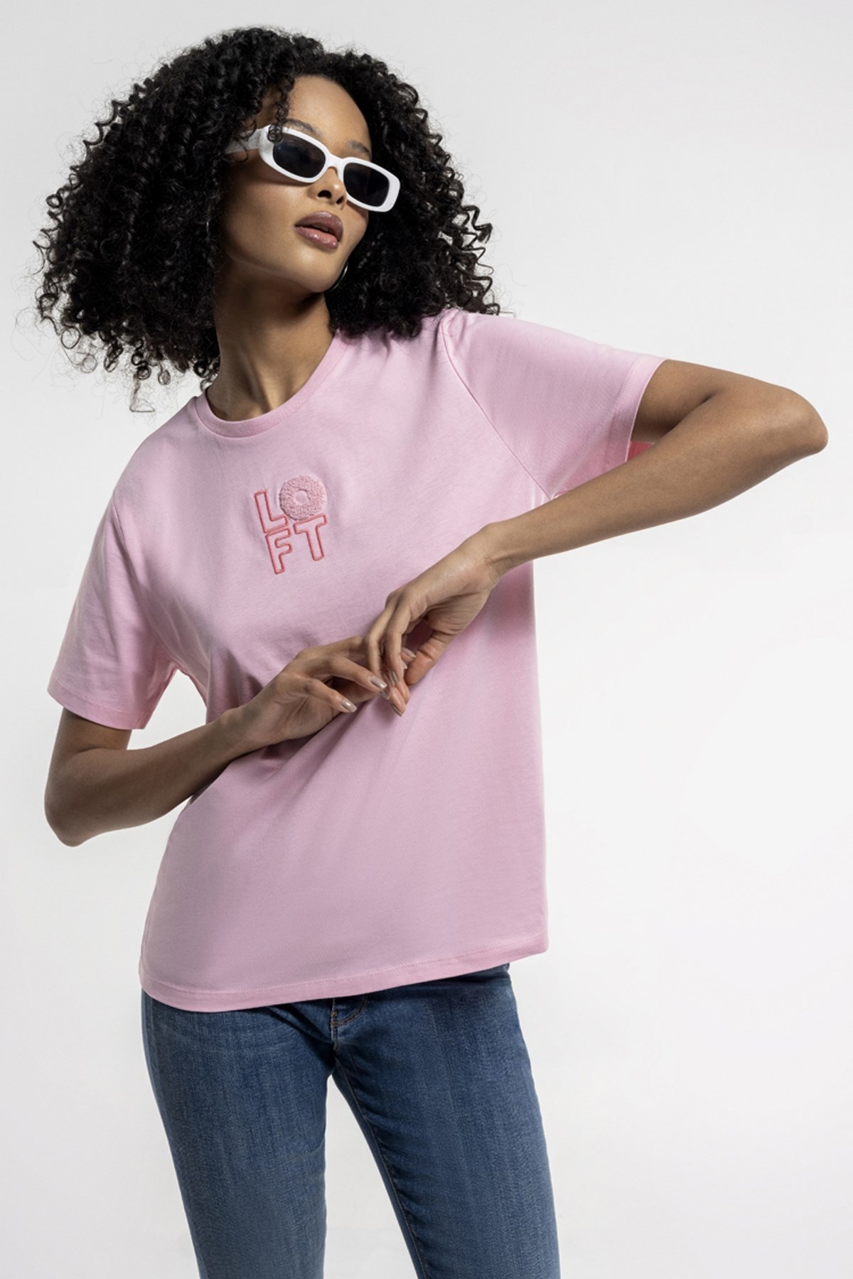 Loft Regular Fit Kadın Tişört LF2033151 Pembe