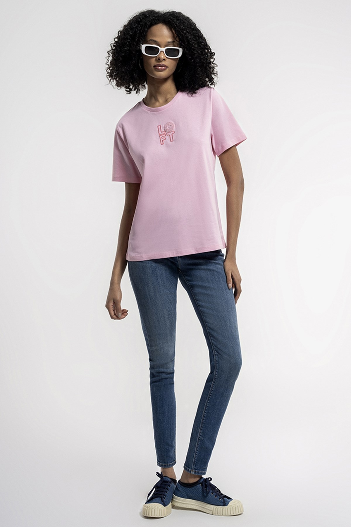 Loft Regular Fit Kadın Tişört LF2033151 Pembe
