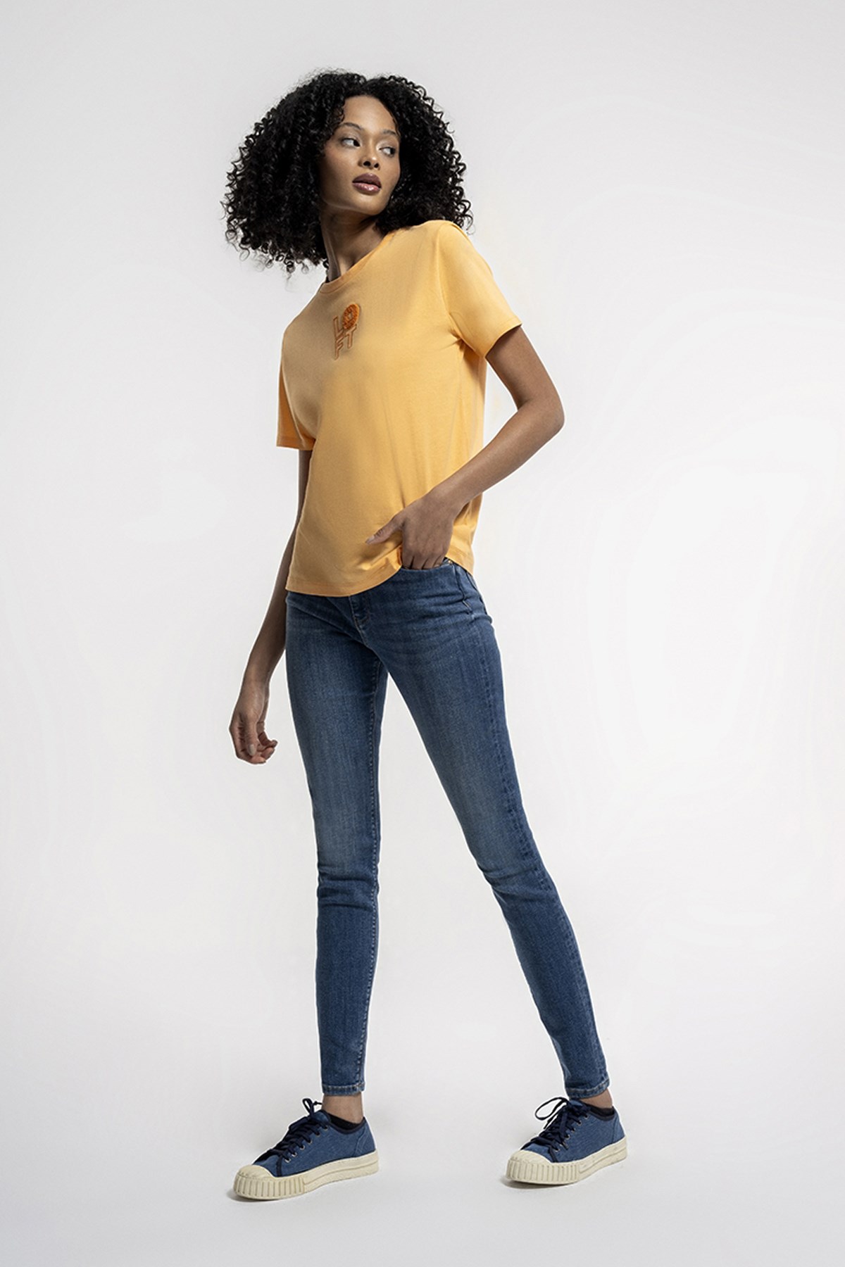 Loft Regular Fit Kadın Tişört LF2033151 Sarı