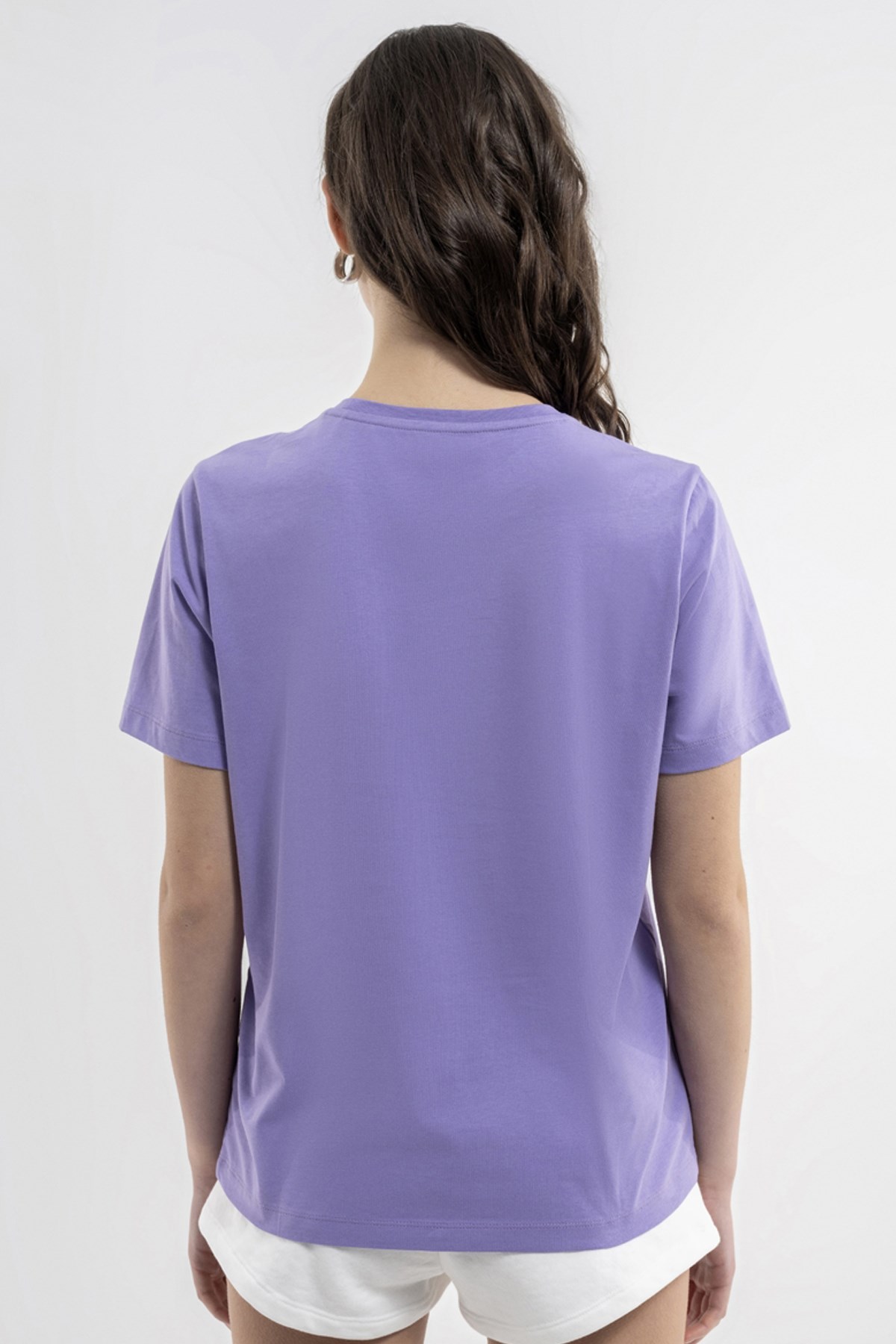 Loft  Regular Fit Kadın Tişört LF2033154 Mor