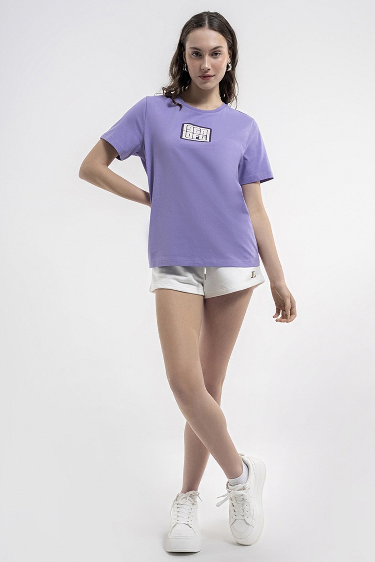 Loft  Regular Fit Kadın Tişört LF2033154 Mor