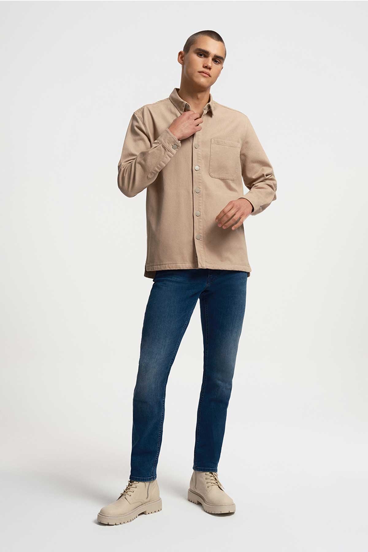 Loft Erkek Gömlek LF2033368 Bej