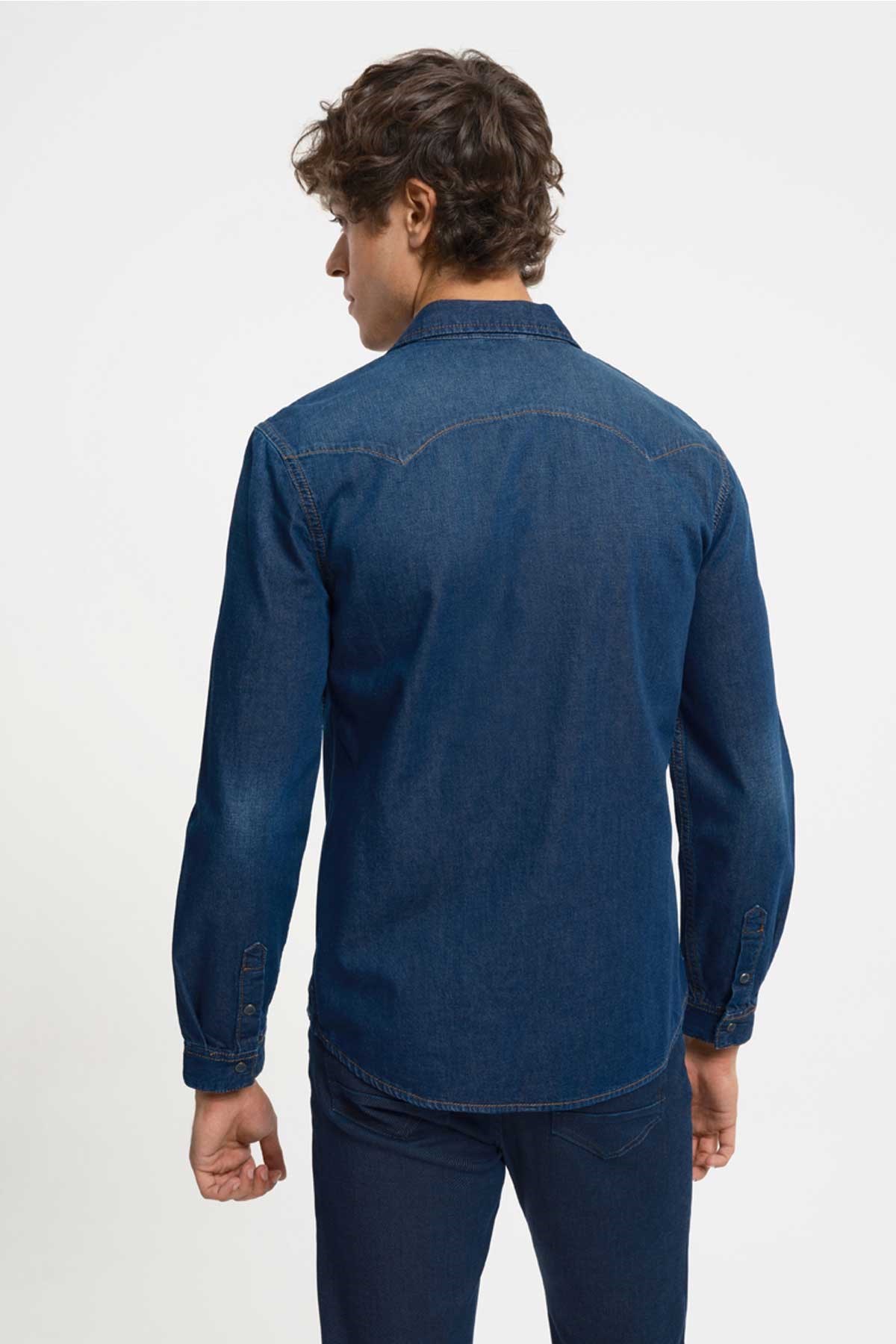 Loft Erkek Gömlek LF2033429 Mavi