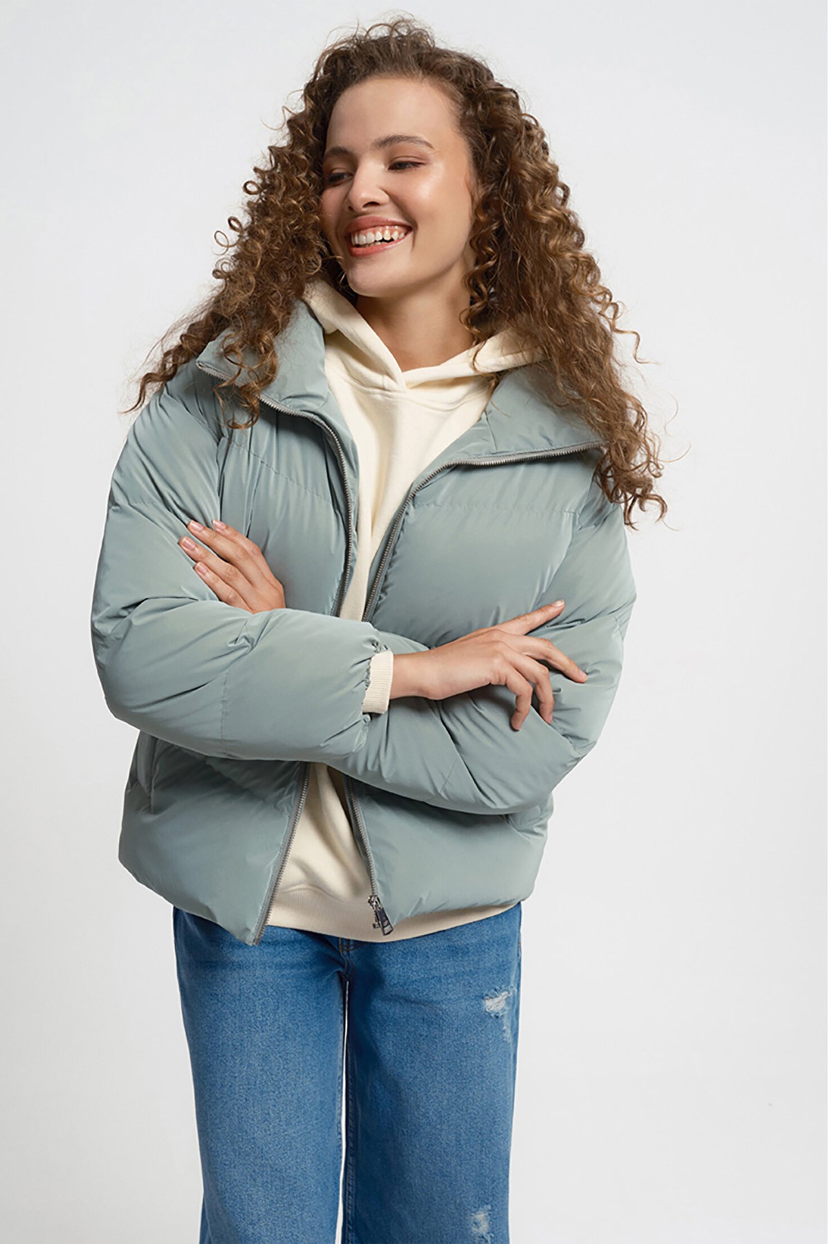 Loft Kadın Mont LF2033465 Yeşil