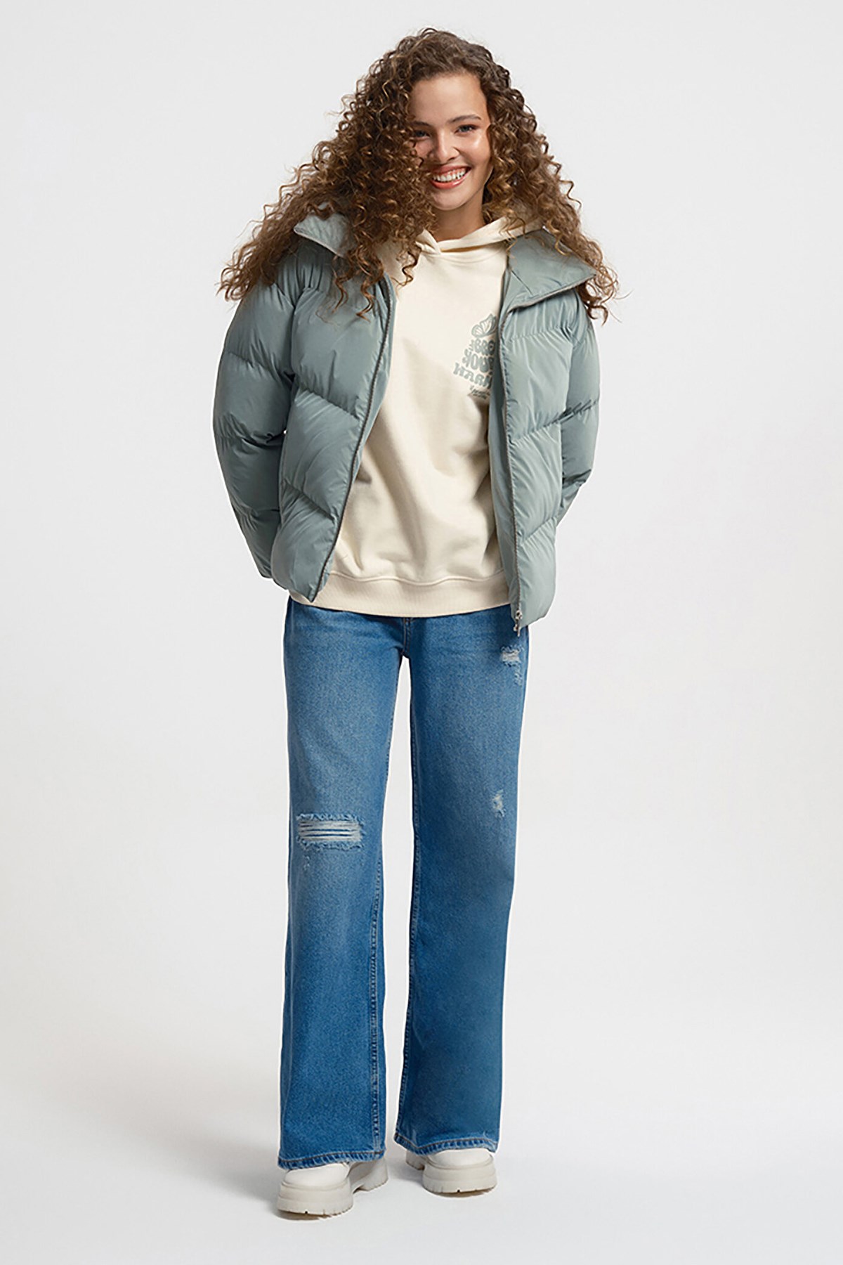 Loft Kadın Mont LF2033465 Yeşil