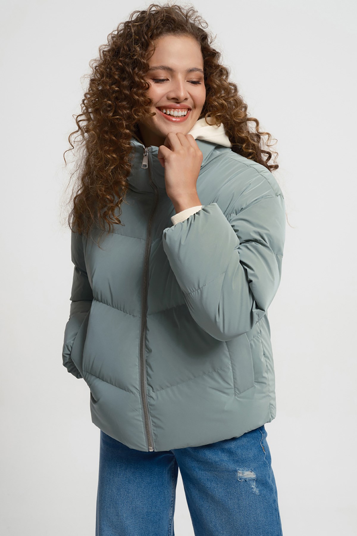 Loft Kadın Mont LF2033465 Yeşil