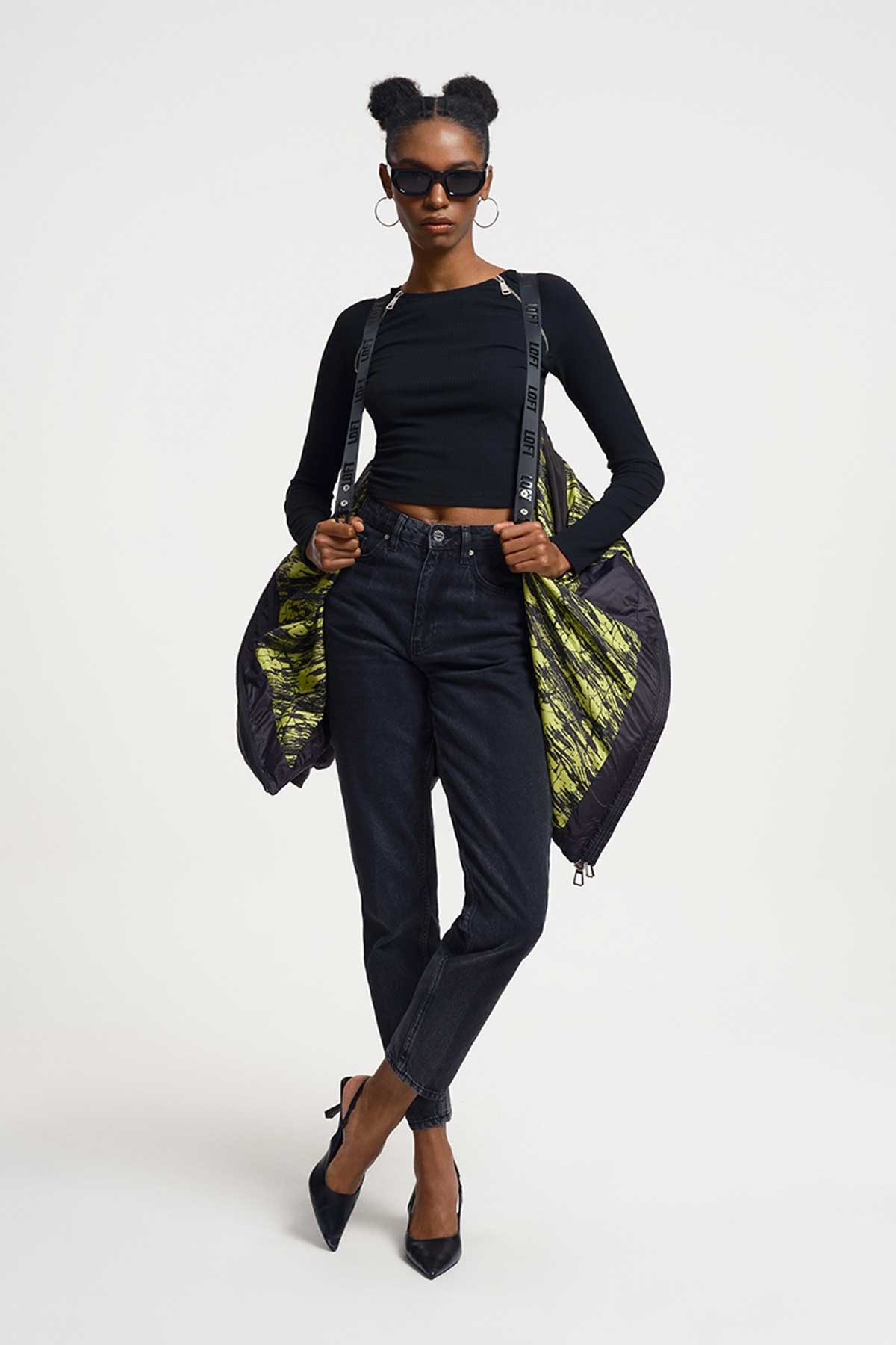 Loft Kadın Mont LF2033490 Siyah