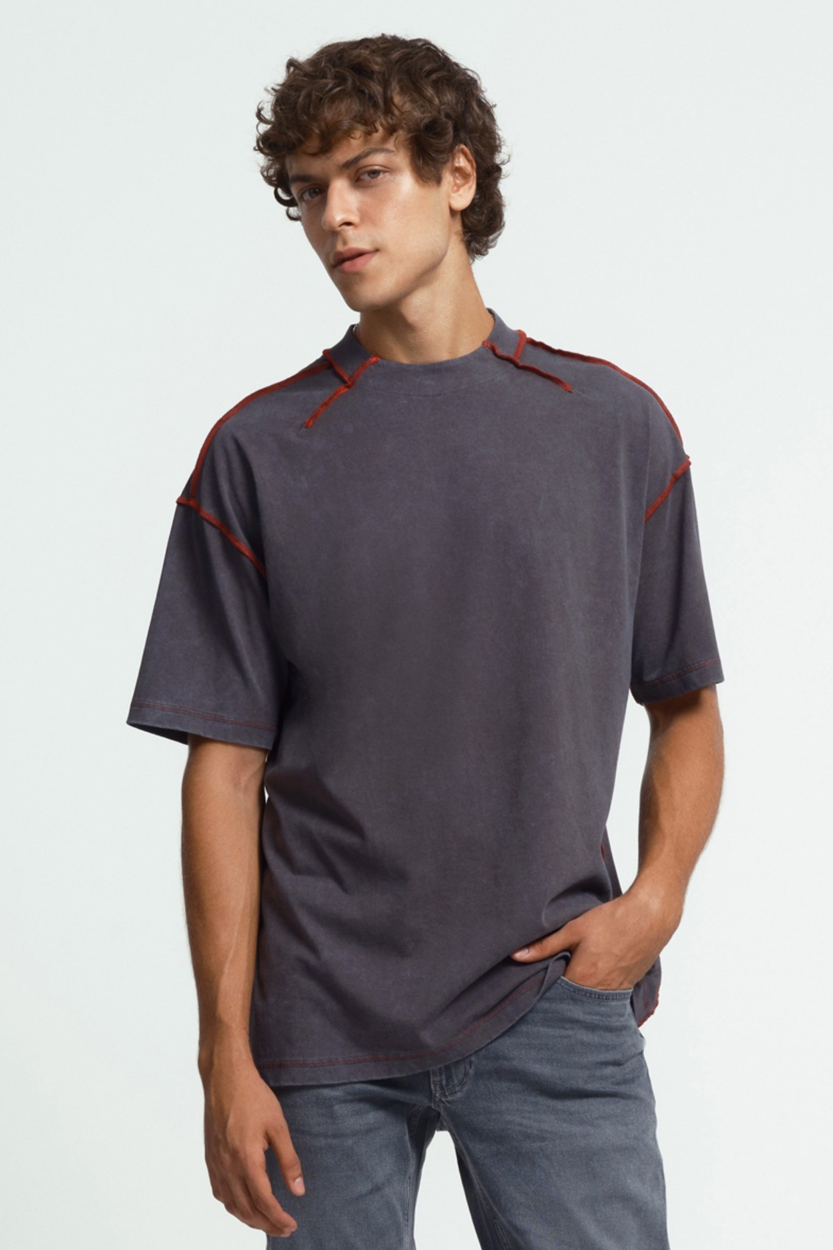 Loft Erkek Tişört LF2033519 Antrasit