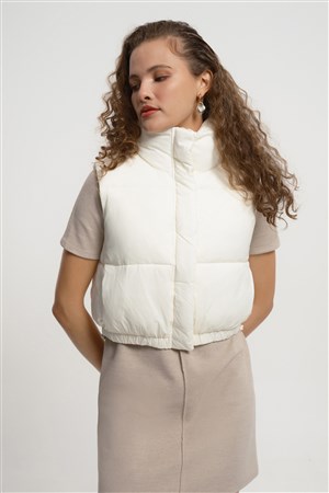 Loft Kadın Yelek LF2033655 Ekru