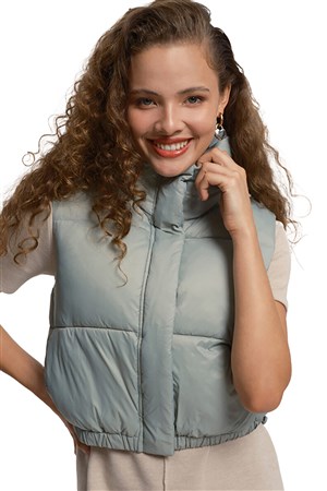 Loft Kadın Yelek LF2033655 Yeşil