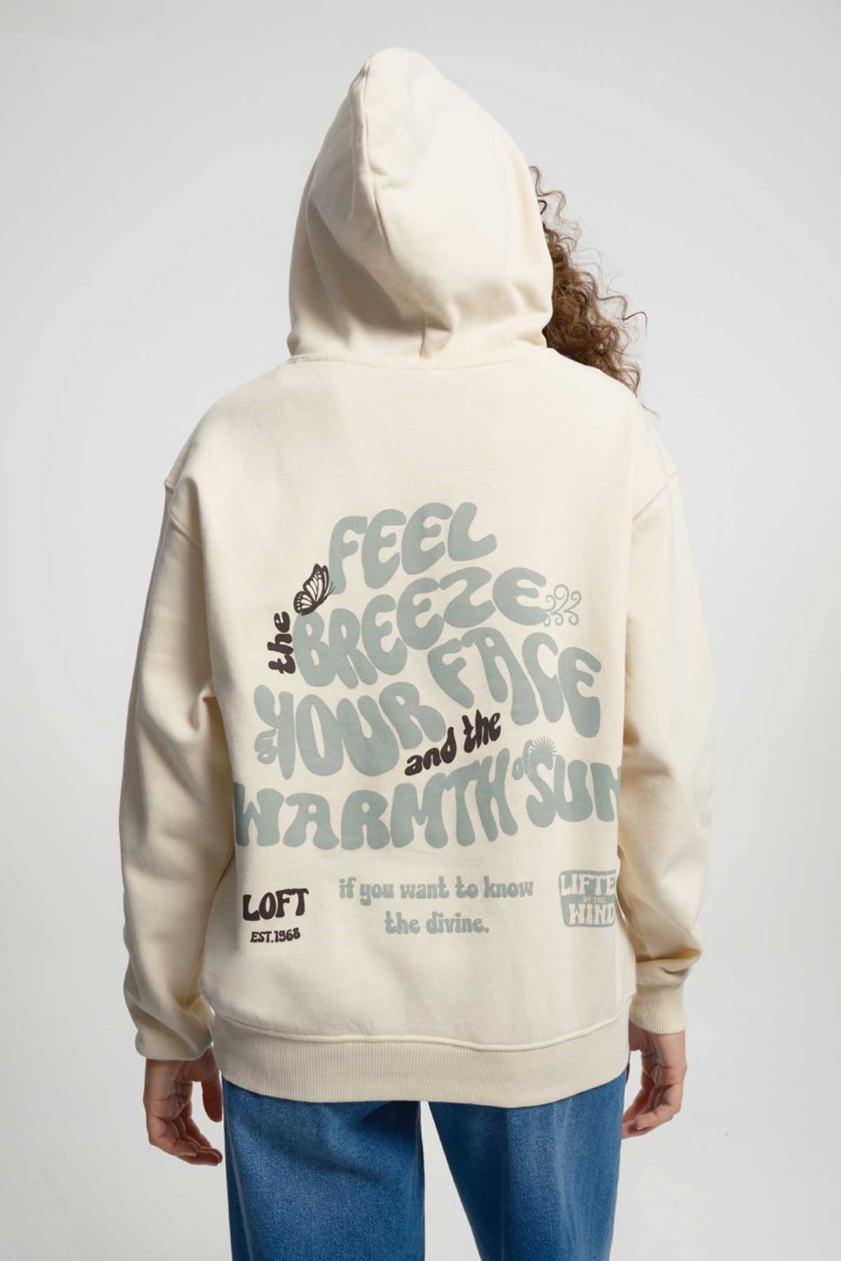 Loft Kadın Sweatshirt LF2033668 Ekru