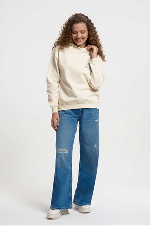 Loft Kadın Sweatshirt LF2033668 Ekru
