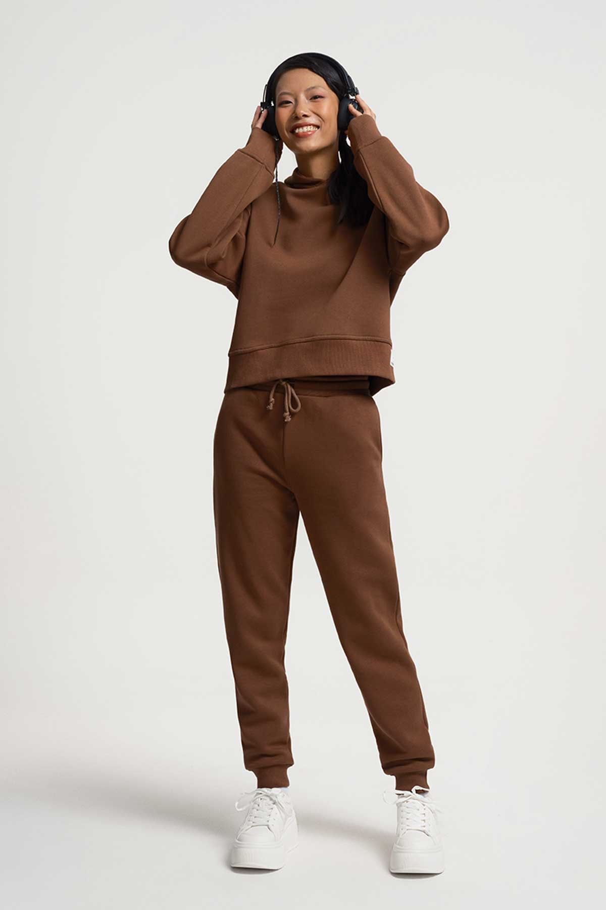 Loft Kadın Sweatshirt LF2033675 Kahverengi