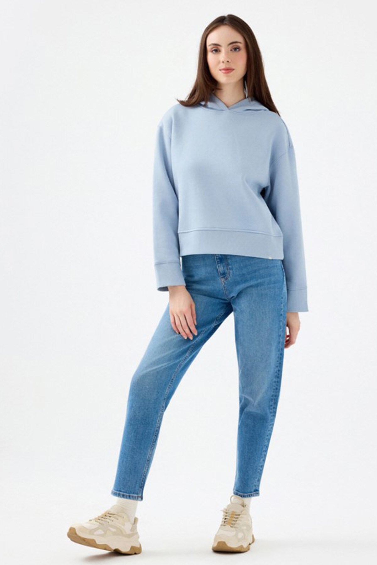 Loft Kadın Sweatshirt LF2033675 Mavi