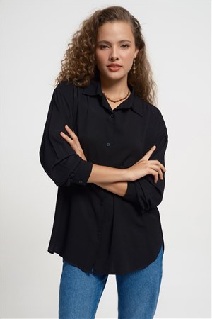 Loft Kadın Gömlek LF2033695 Siyah