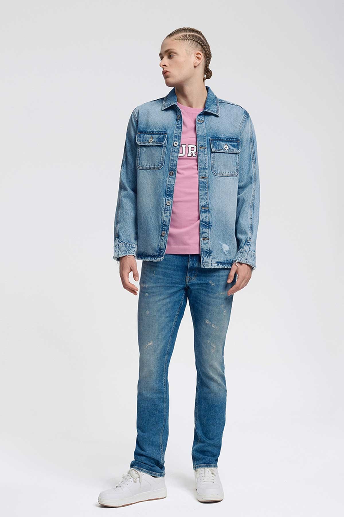 Loft Erkek Kot Ceket LF2033850 Mavi