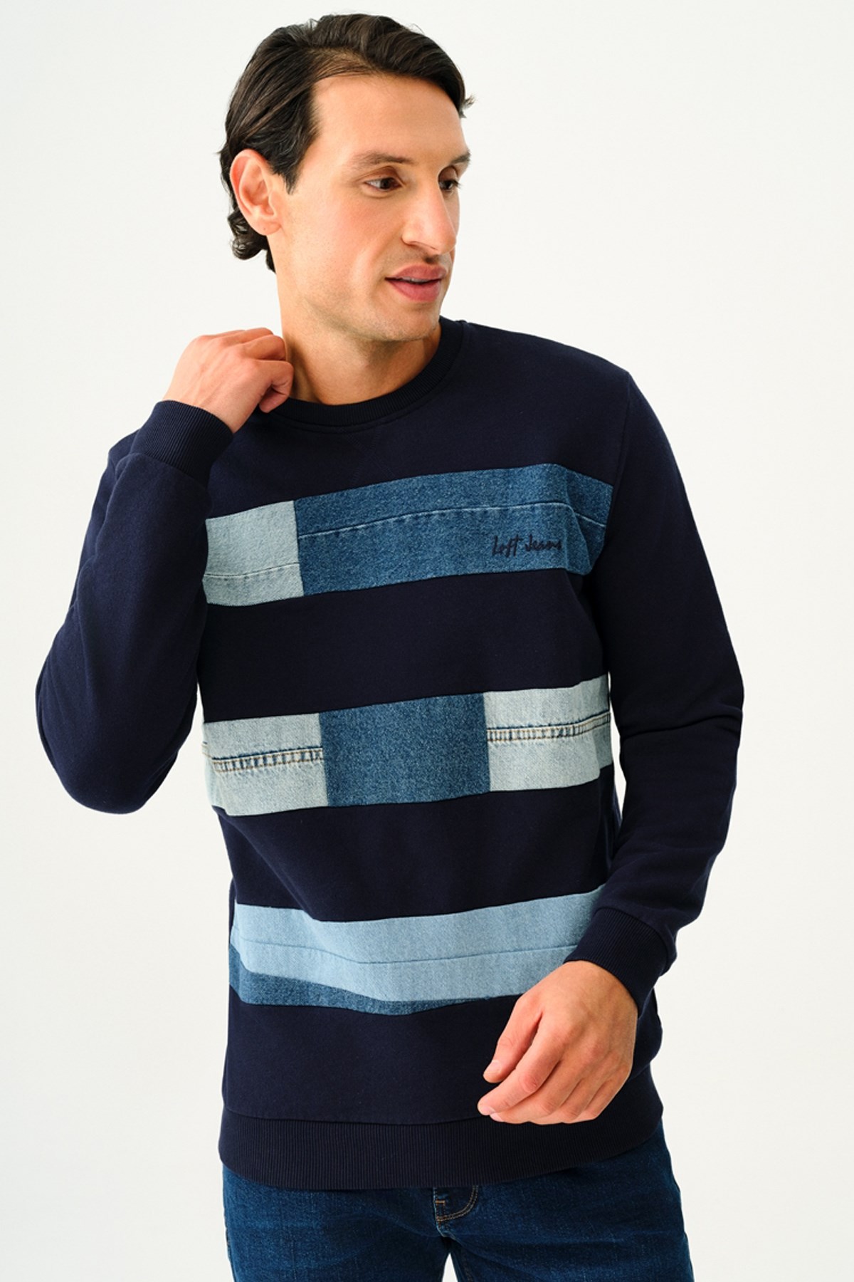Loft Erkek Sweatshirt LF2033880 Lacivert