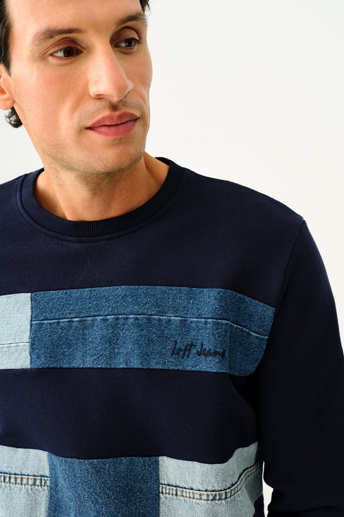 Loft Erkek Sweatshirt LF2033880 Lacivert