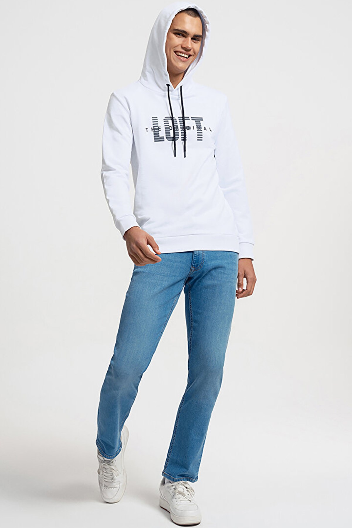 Loft Erkek Sweatshirt LF2034026 Beyaz