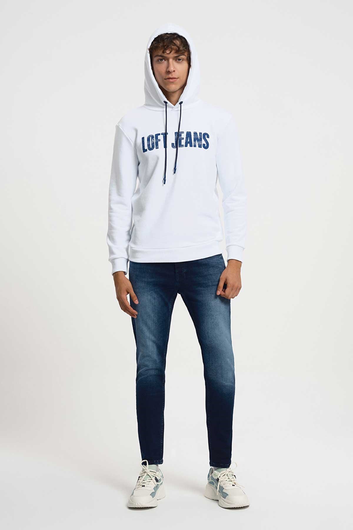 Loft Erkek Sweatshirt LF2034046 Beyaz