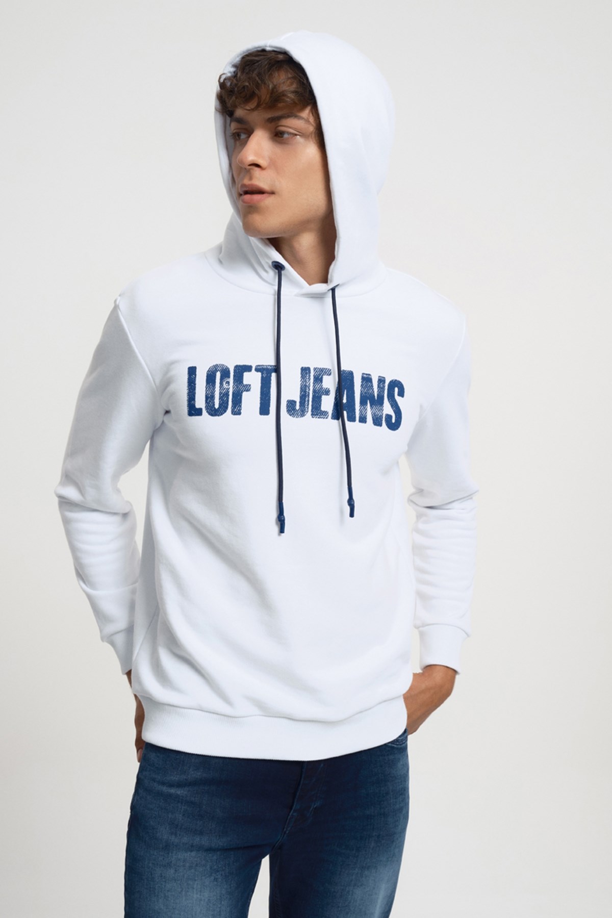 Loft Erkek Sweatshirt LF2034046 Beyaz
