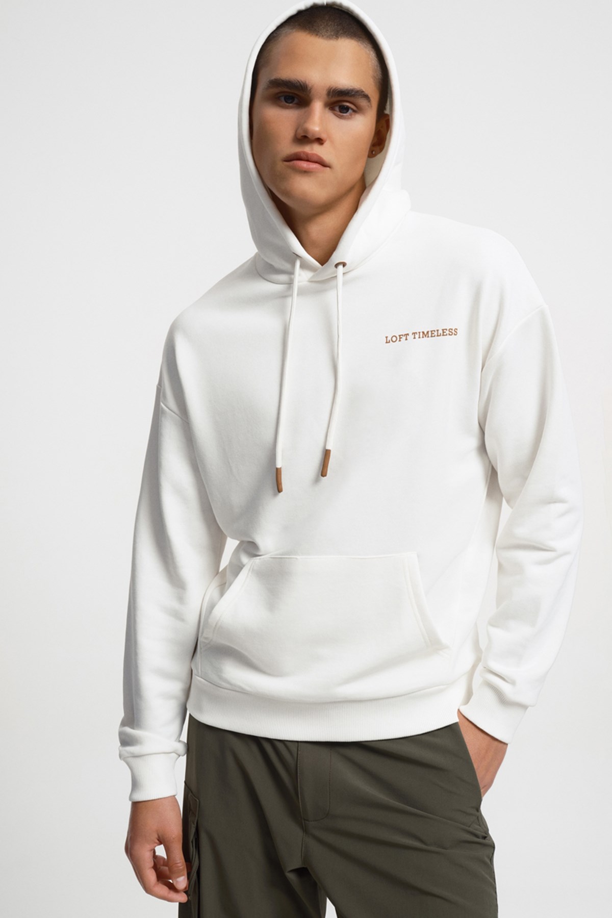 Loft Erkek Sweatshirt LF2034048 Beyaz
