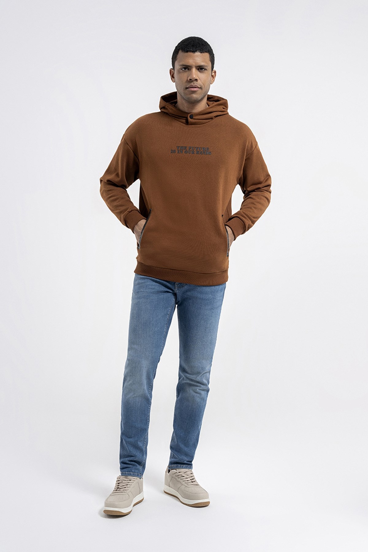 Loft Erkek Sweatshirt LF2034051 Kahverengi