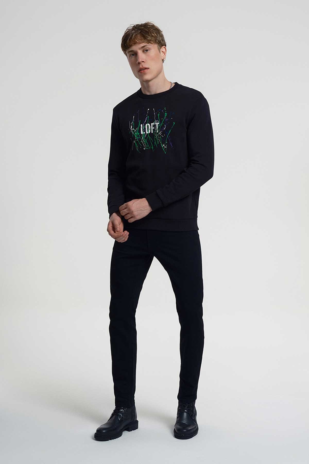 Loft Erkek Sweatshirt LF2034076 Siyah