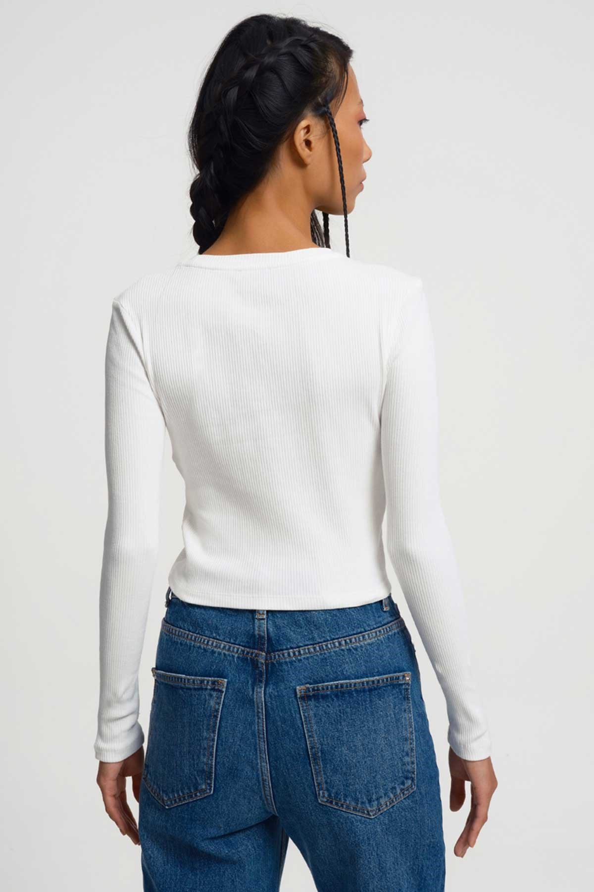 Loft Kadın Tişört LF2034101 Beyaz