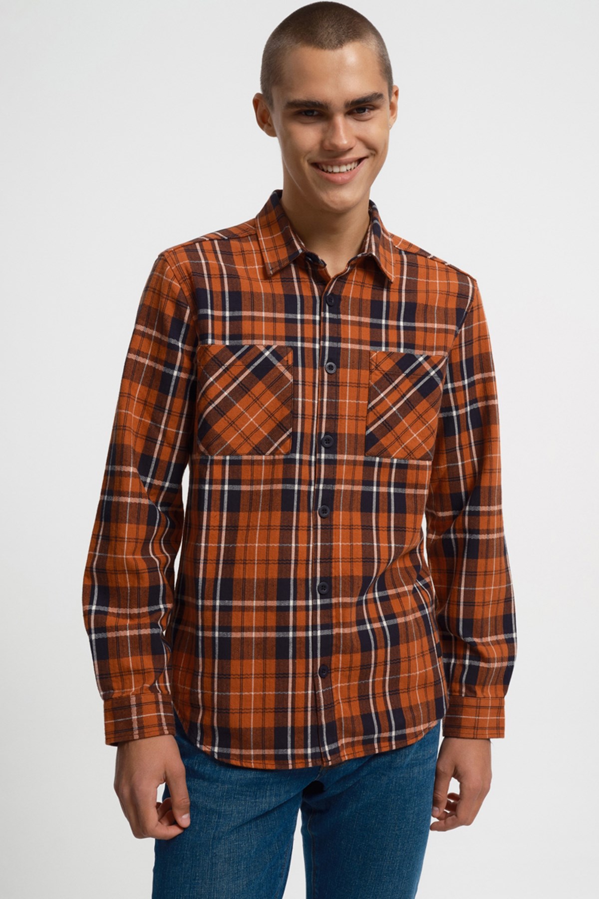 Loft Erkek Gömlek LF2034180 Turuncu