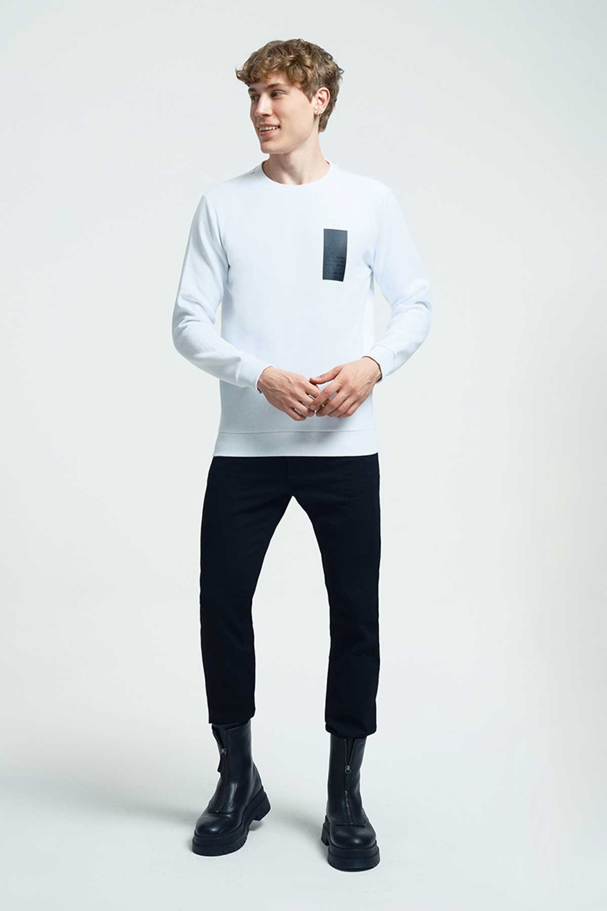 Loft Erkek Sweatshirt LF2034185 Beyaz