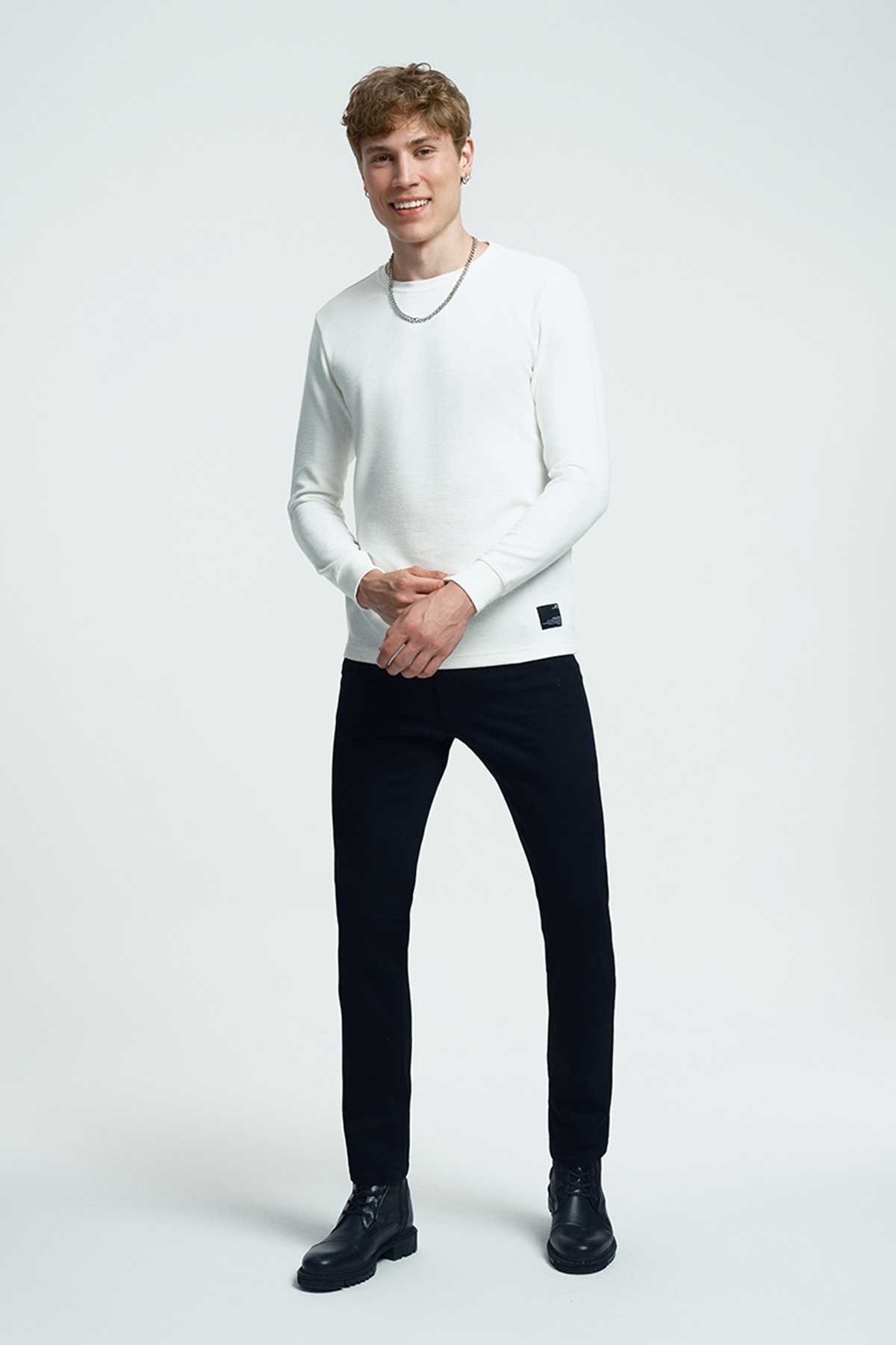 Loft Erkek Sweatshirt LF2034194 Beyaz