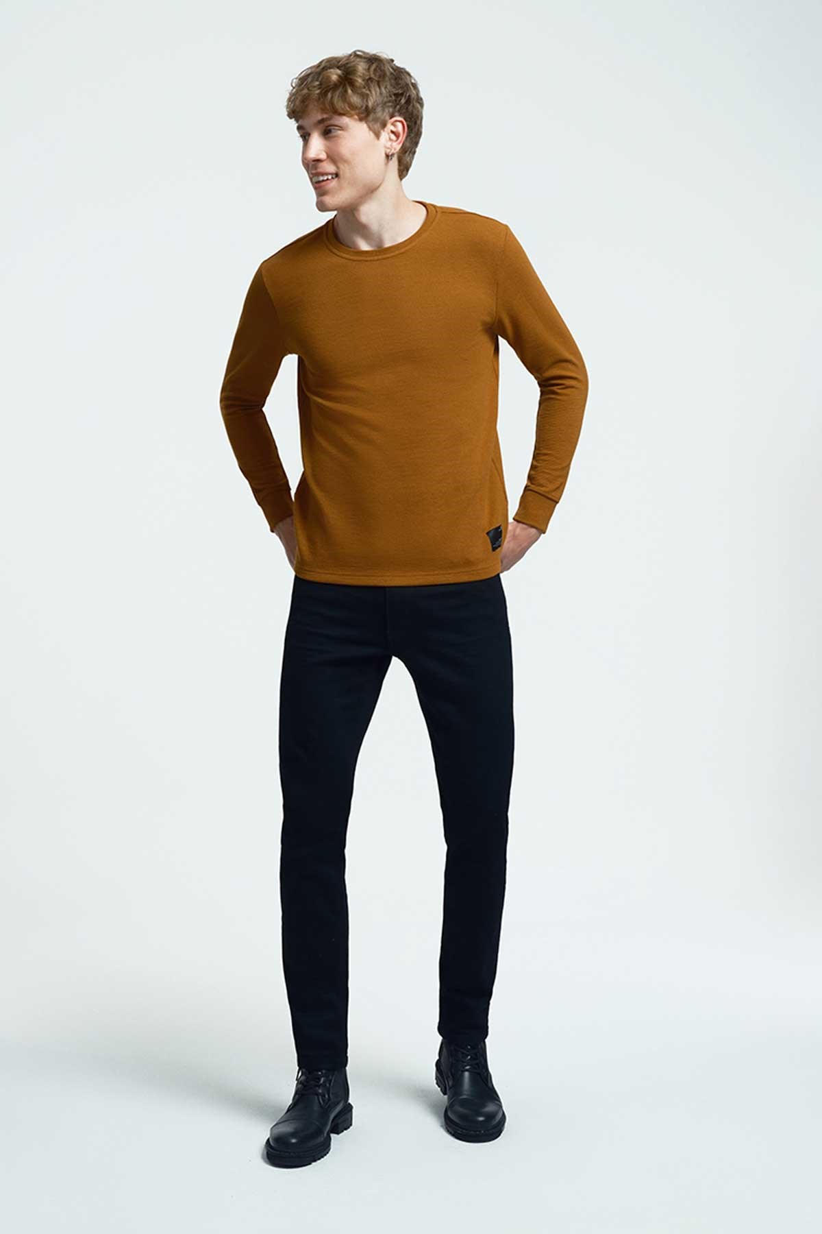 Loft Erkek Sweatshirt LF2034194 Kahverengi