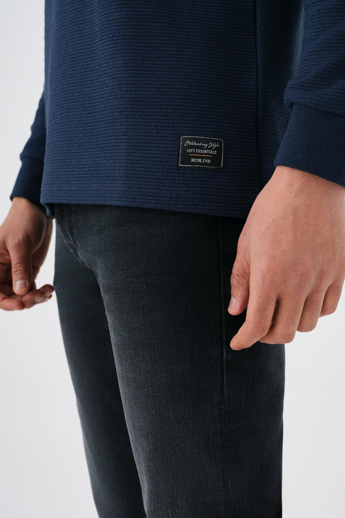 Loft Erkek Sweatshirt LF2034194 Lacivert