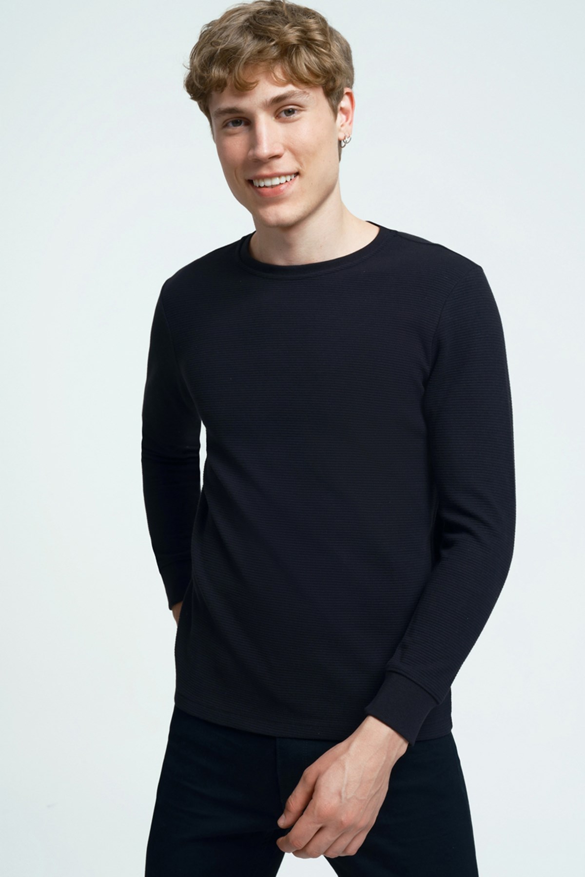 Loft Erkek Sweatshirt LF2034194 Siyah