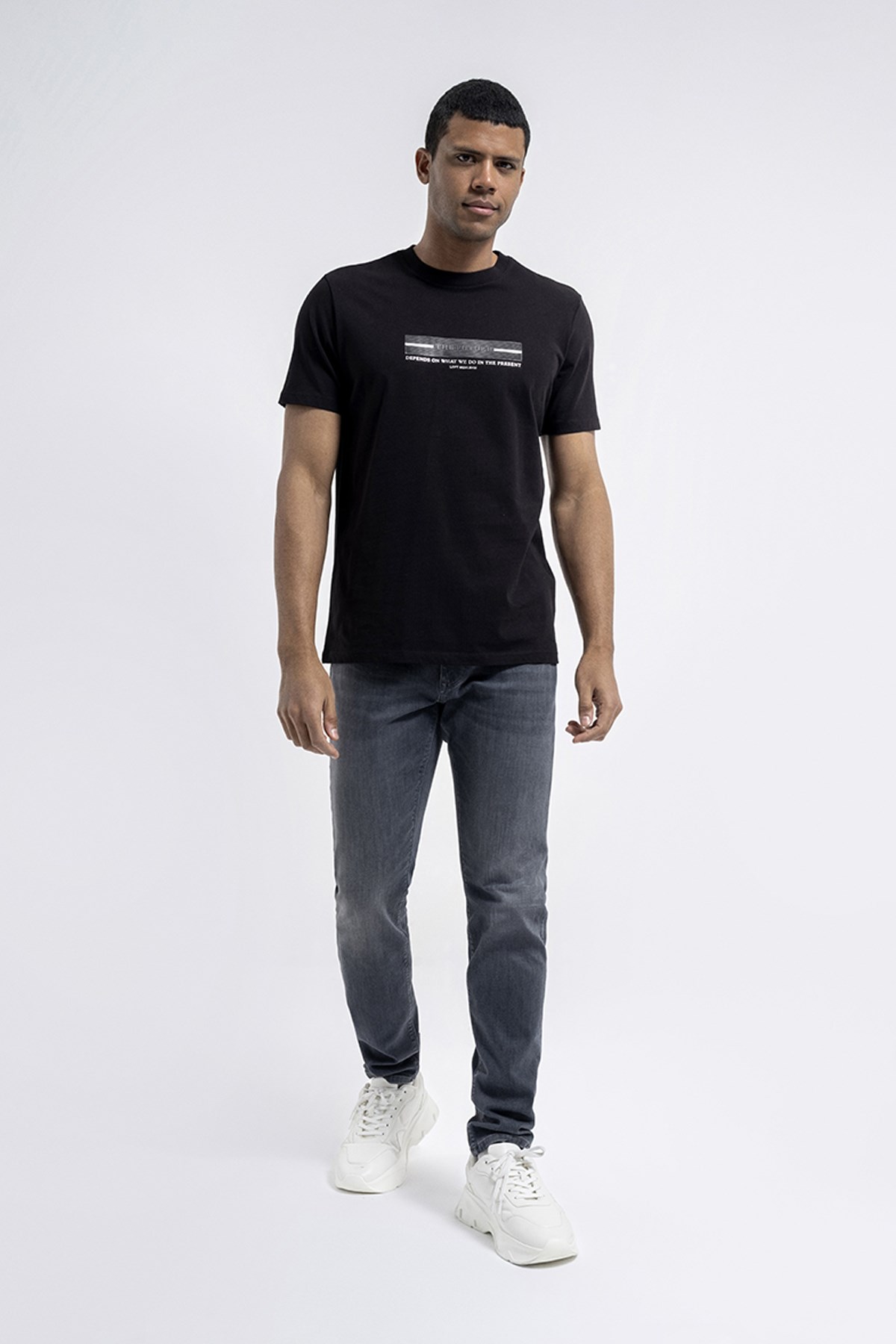 Loft Erkek Tişört LF2034201 Siyah