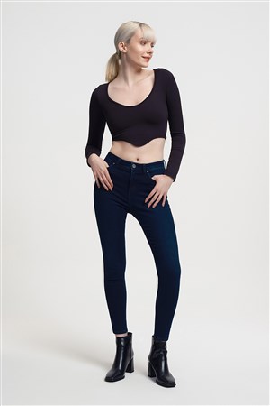 Loft Natalie Kadın Pantolon LF2034217 Mavi