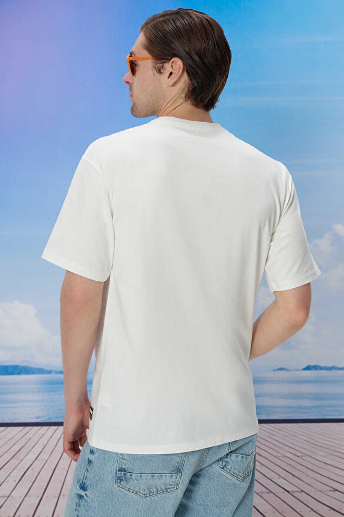 Loft Erkek Tişört LF2034236 Beyaz
