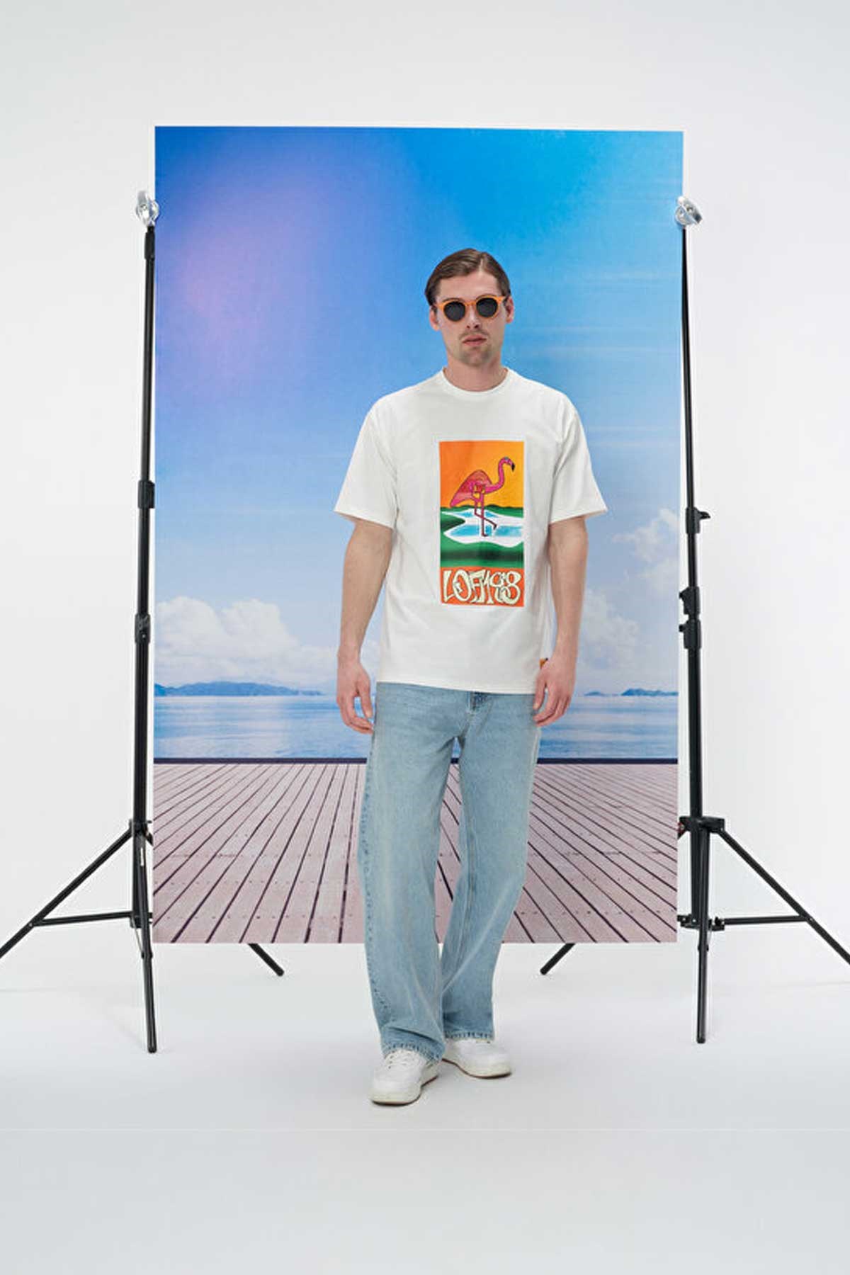 Loft Erkek Tişört LF2034236 Beyaz