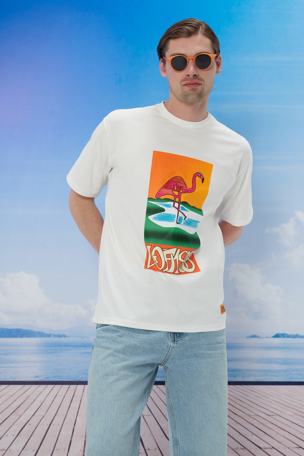 Loft Erkek Tişört LF2034236 Beyaz