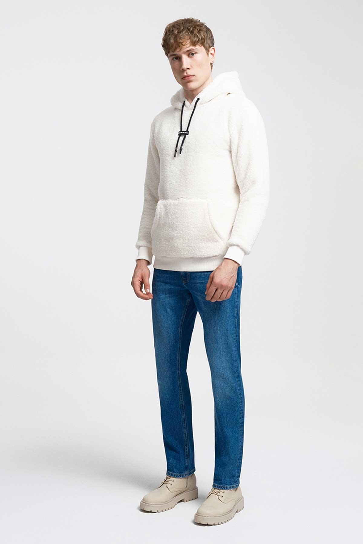 Loft Erkek Sweatshirt LF2034239 Beyaz