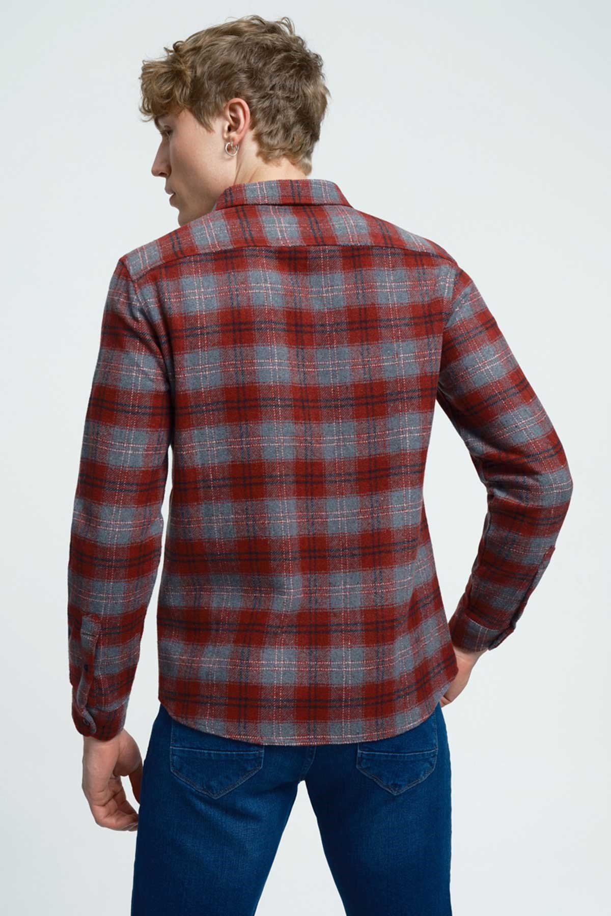 Loft Erkek Gömlek LF2034243 Bordo