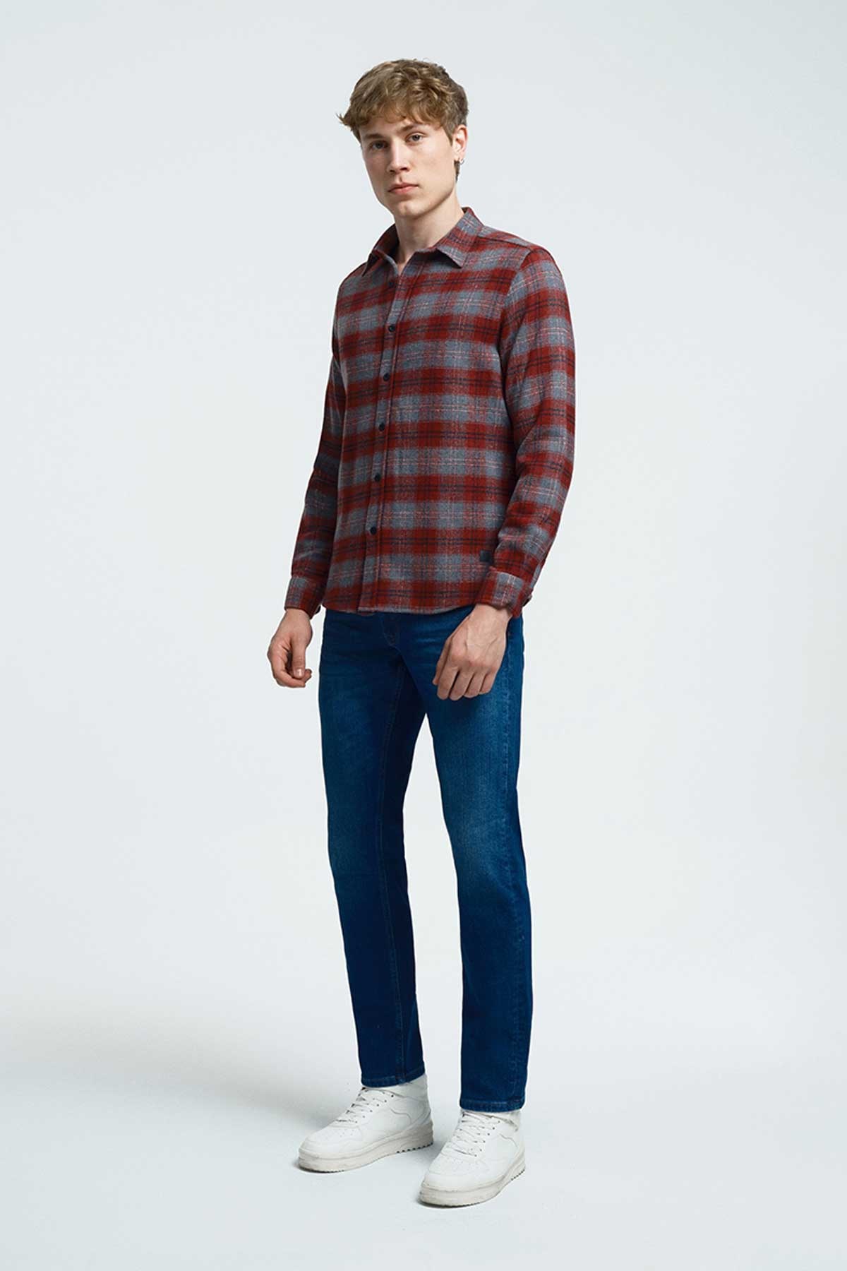 Loft Erkek Gömlek LF2034243 Bordo