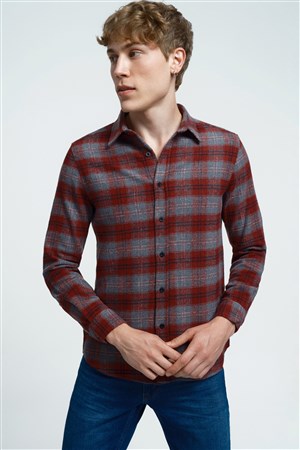 Loft Erkek Gömlek LF2034243 Bordo