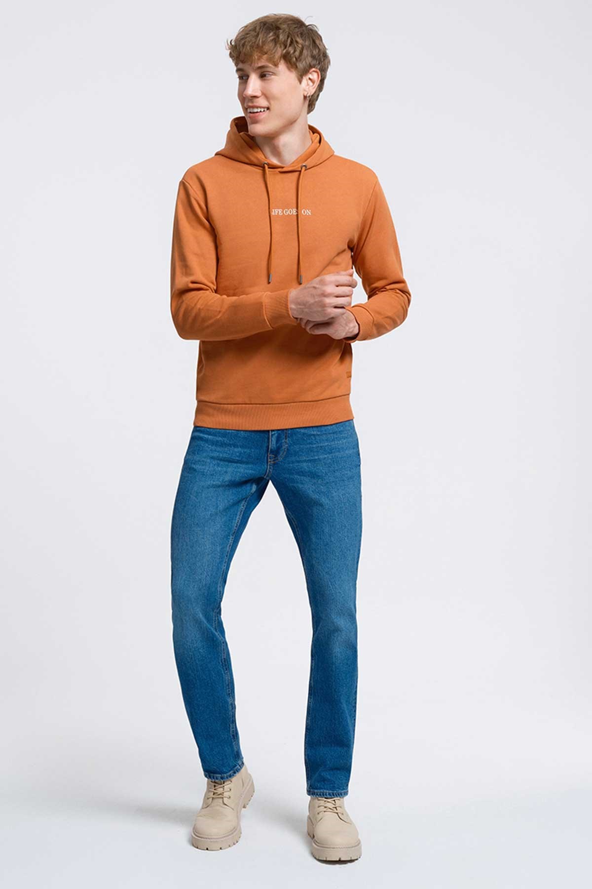 Loft Erkek Sweatshirt LF2034259 Turuncu
