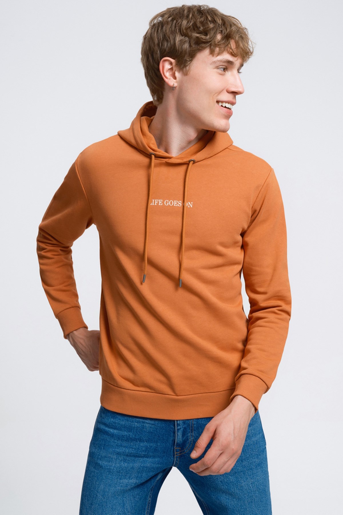 Loft Erkek Sweatshirt LF2034259 Turuncu