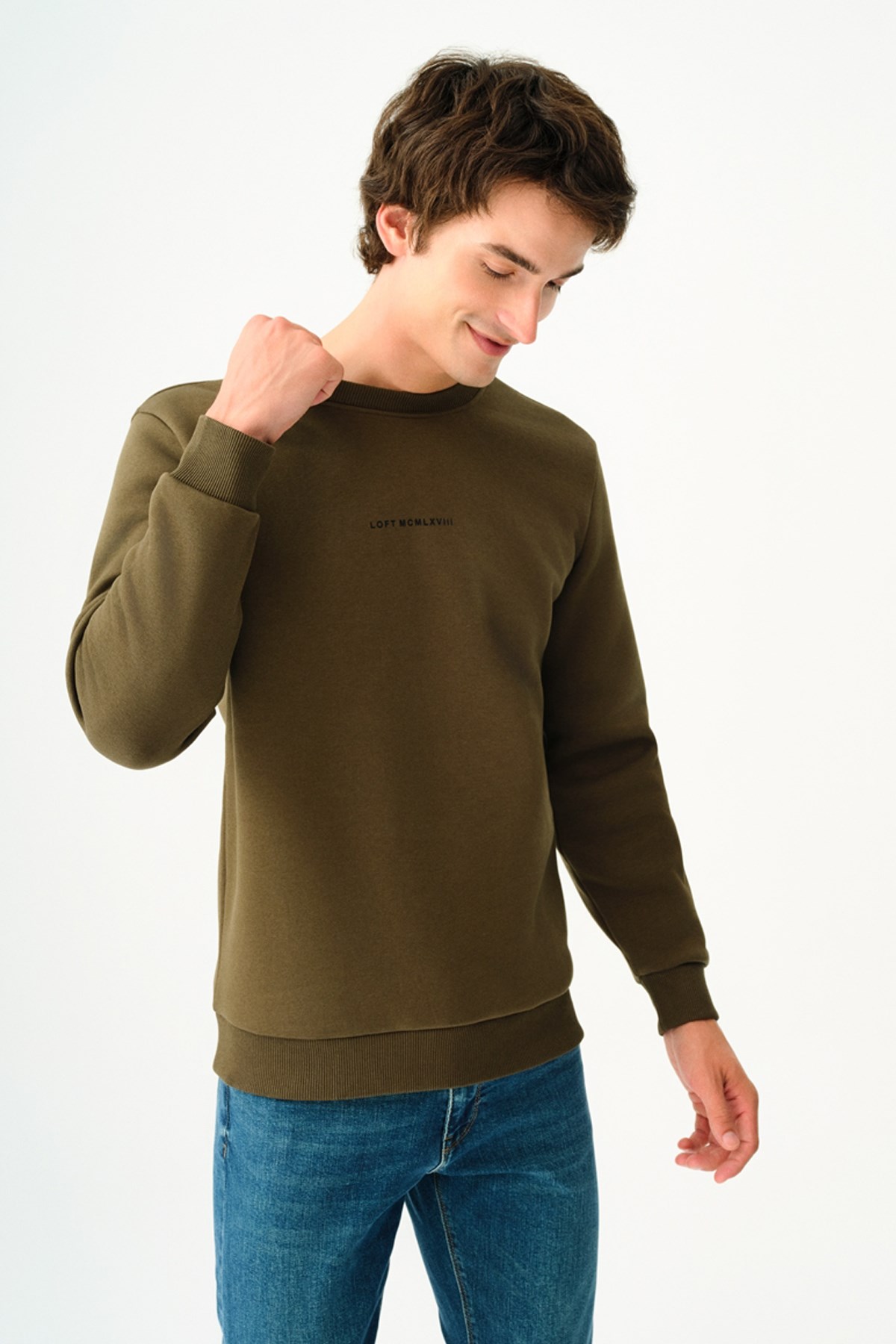 Loft Erkek Sweatshirt LF2034268 Haki